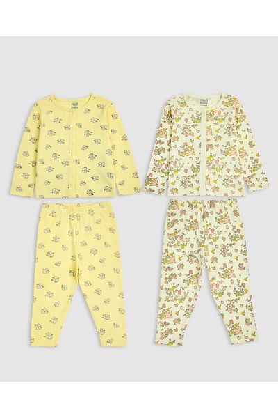 R&B Printed Long Sleeves Clothing Set