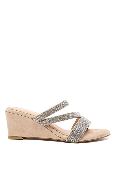 R&B Embellished Wedge Sandals