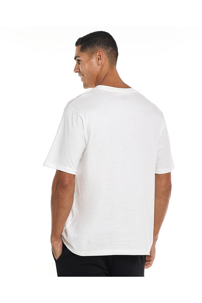 R&B Printed T-Shirt with Crew Neck and Short Sleeves