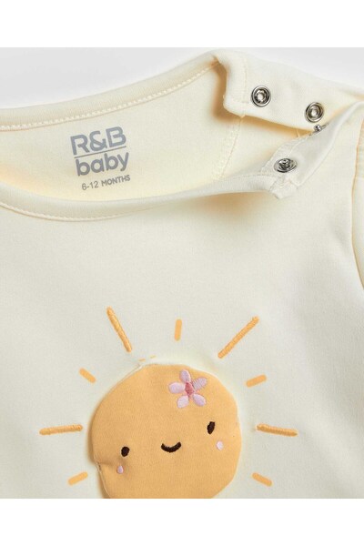 R&B Embroidered Top and Shorts Set