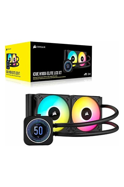 Corsair iCUE H100i Elite LCD XT ARGB 240mm AM5/1851P Siyah İşlemci Sıvı Soğutucu