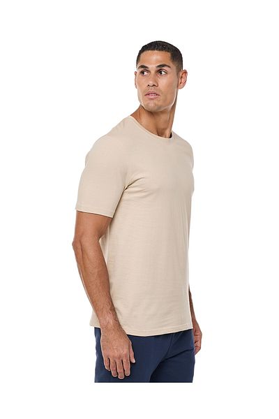 R&B Solid T-Shirt With Crew Neck And Short Sleeves