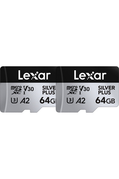 Lexar Set 2 carduri de memorie Professional SILVER Plus LMSSIPL064G-B2ANG, 64...