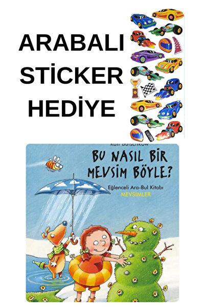 TÜRKİYE İŞ BANKASI KÜLTÜR YAYINLARI ARABALI STİCKER HEDİYELİ - OKUL ÖNCESİ RE...