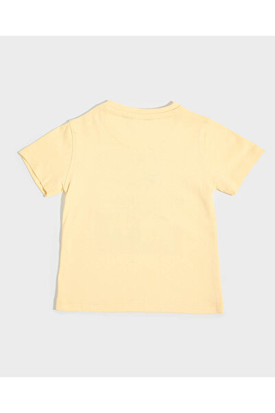 R&B Appliqued T-Shirt with Crew Neck and Short Sleeves