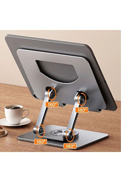 sonx Αναβαθμισμένη επιτραπέζια βάση μεταλλικής βάσης για tablet με δυνατότητα περιστροφής 360 μοιρών