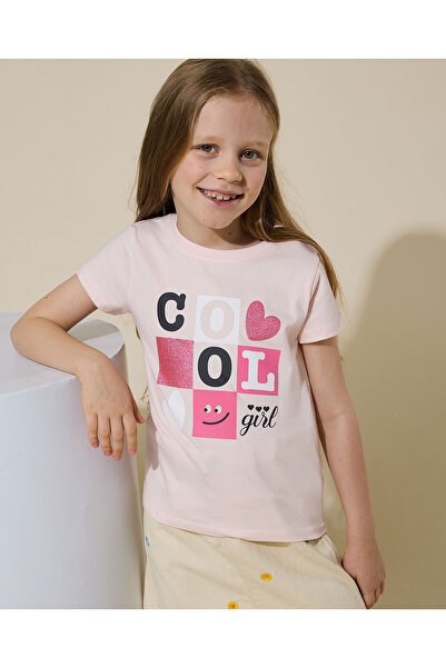 R&B Graphic Print T-Shirt with Crew Neck and Short Sleeves