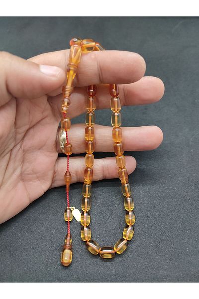 İskeçe Exclusive There Is No Other Place!!! Furkan Gül Master Artifact Ringed Imame Hand Size Tightening Amber Certified 8341
