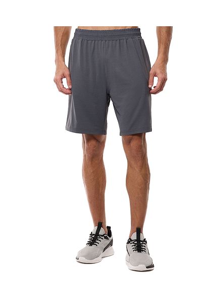 R&B Solid Active Shorts with Drawstring Waist