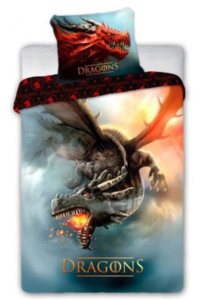 Fantasy Dragon bedding set 140×200cm, 70×90 cm