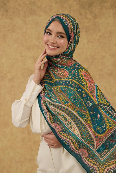 İpekhan Soft Shawl Petrol Green 3053-12