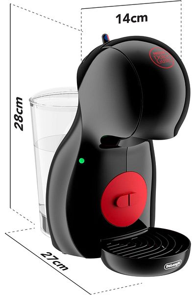 DELONGHİ De'Longhi Nescafe Dolce Gusto Piccolo XS Capsule Coffee Machine, Black and Red