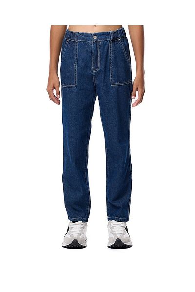 R&B Washed Tapered Fit Jeans with Button Closure
