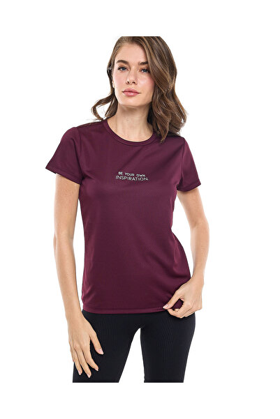 R&B تي شيرت رياضي مطبوع برقبة دائرية وأكمام قصيرة