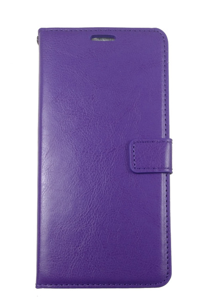 OEM Θήκη συμβατή με Samsung Galaxy J4 Plus, Μωβ θήκη, απομίμηση δέρματος