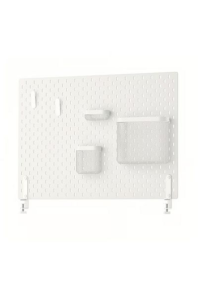 IKEA SKÅDIS Pegboard combination, white, 76x56 cm