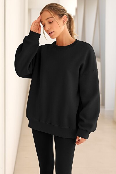 BENROMA Dámská mikina z 3 vláken v jednobarevném provedení