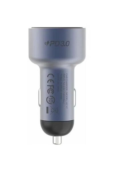 Momax Move 100W Triple Port Car Charger Support PD 100W-(UC17)- Equipped With Three Ports