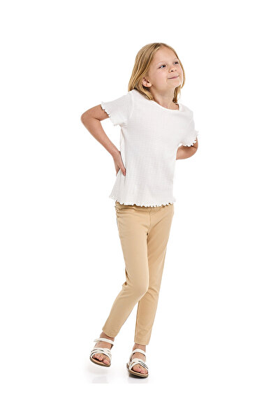 R&B بنطال ضيق سادة بخصر مطاطي