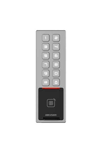 Hikvision Terminal control acces, PIN/Card M1//Bluetooth, Wiegand, Wi-Fi, RS485, Alarma, IK08 - HIKVIS