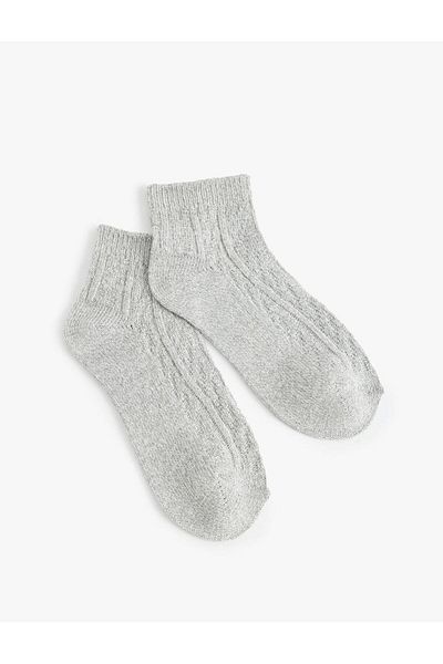 Koton Women's Socks Thick Textured Crushed