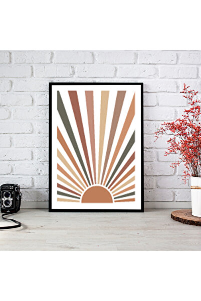 woodsia Tablou cu poster din lemn MDF cu aspect de cadru dintr-o bucată BHMD ...