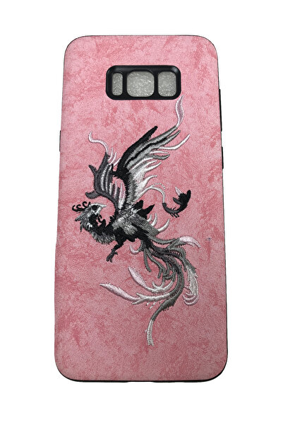 OEM Husă compatibilă cu Samsung Galaxy S8 Plus, Phoenix brodat pe imitație de...