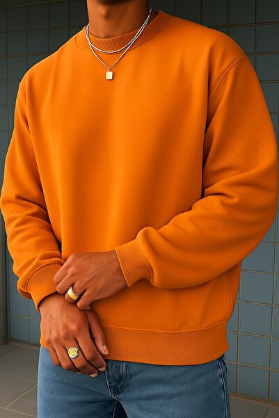 BENROMA 3 İPLİK PENYE DÜZ ERKEK SWEATSHIRT