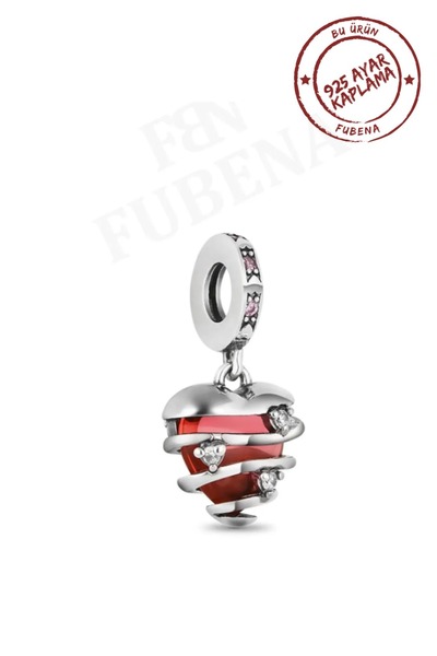 Fubena Honey Hive Heart Pendant Charm