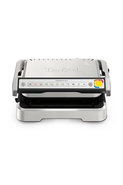 TEFAL Grătar OptiGrill 2 în 1 GC772D30, 9 programe, 2100 W (argintiu/negru)