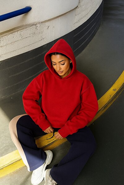 E-ROMA Sweatshirt unisex de culoare simplă