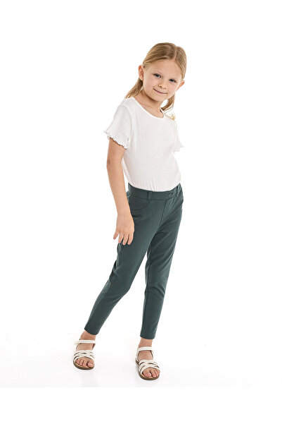 R&B بنطال ضيق سادة بخصر مطاطي