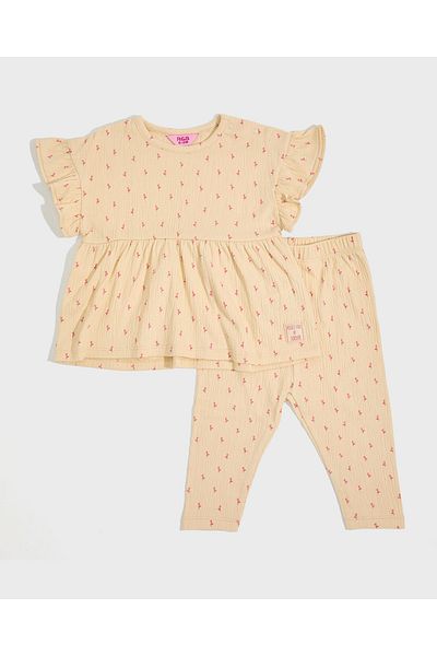 R&B Printed Top and Pant Set