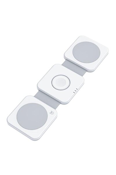 Dviced Încărcător wireless 3-în-1, 15 W (Alb)