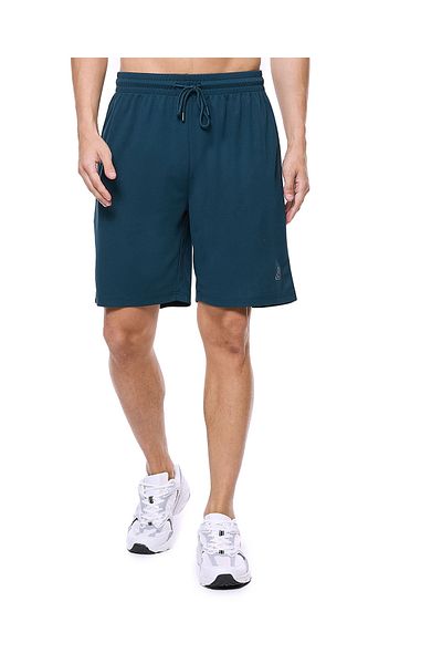 R&B Textured Active Shorts with Drawstring Waist