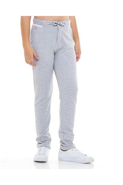 R&B Textured Knitted Pants with Drawstring Waist