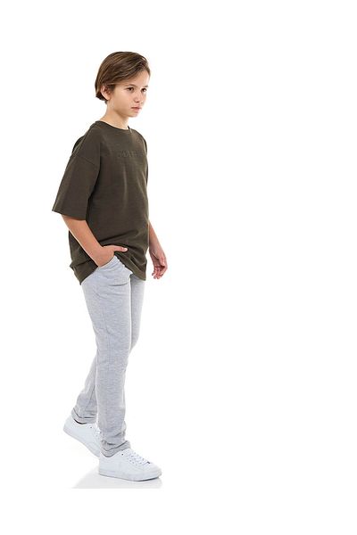 R&B Textured Knitted Pants with Drawstring Waist