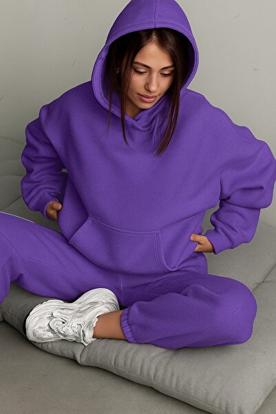 BENROMA SWEATSHIRT DE CULOARE SOLIDĂ UNISEX