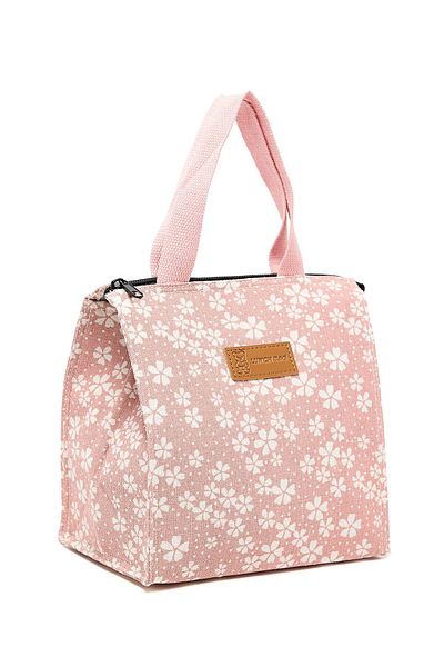 R&B Floral Printed Insulated Lunch Bag