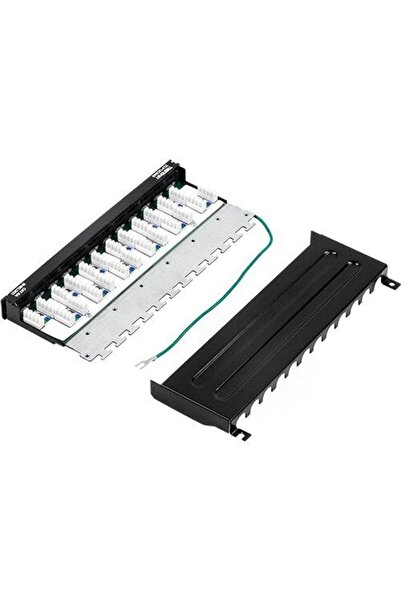 TRENDnet Patch Panel 12 porturi RJ45 UTP, Cat6a, Ecranat, 0.5U - TC-P12C6AS