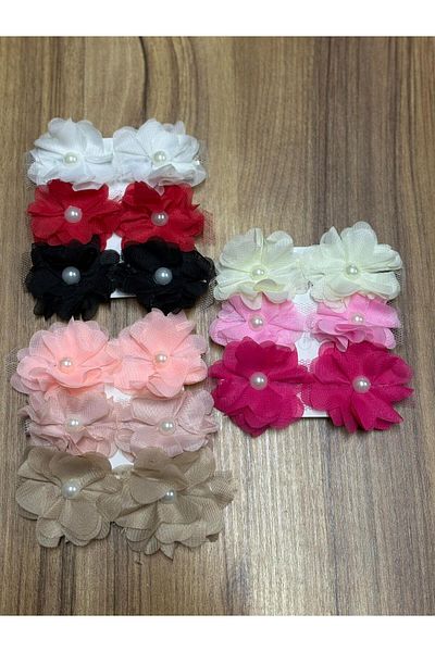 Melkady Aksesuar Melkady 547B - Floral Collet Buckle Set (Piece of 12)