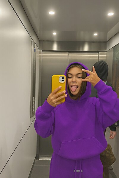 BENROMA SWEATSHIRT DE CULOARE SOLIDĂ UNISEX