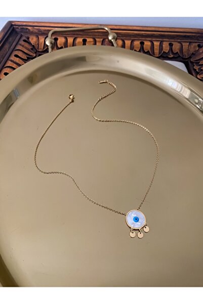 STAİNLES فضي مع لؤلؤ وخرز شرقي متدلي