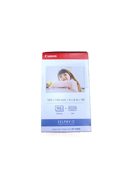 Canon Selphy CP KP-108IN Ink and Paper Kit - Glossy White