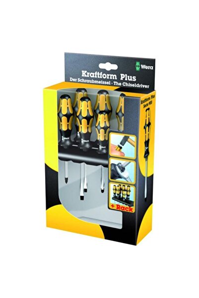 wera Set 6 șurubelnițe cu impact Kraftform PLUS 900 (Galben/Negru)