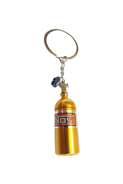 Raffine سلسلة مفاتيح على شكل أنبوب نيتروجين من الزنك باللون الذهبي رقم الصنف ...