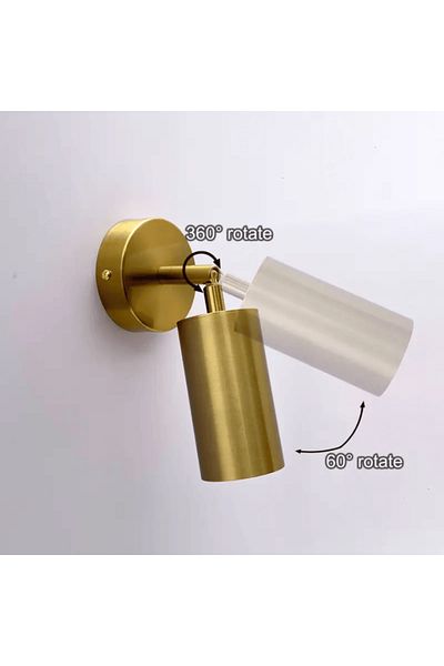 Generic Modern Adjustable Wall Sconce in Gold, E27
