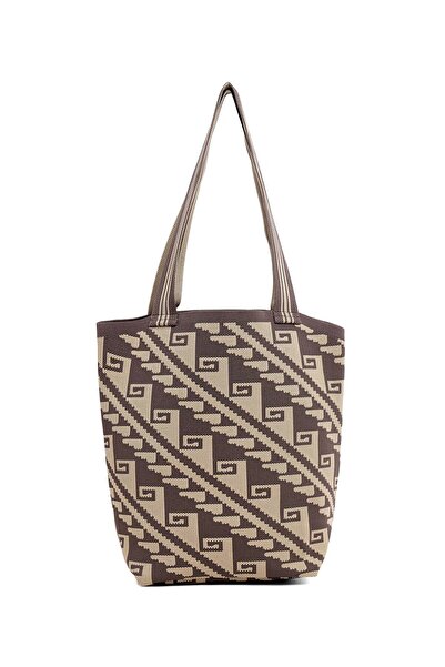 R&B حقيبة كتف منقوشة