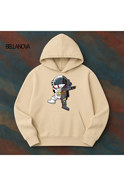 bellanova Κορυφαίας ποιότητας Unisex Φούτερ με κουκούλα και 3 κλωστές