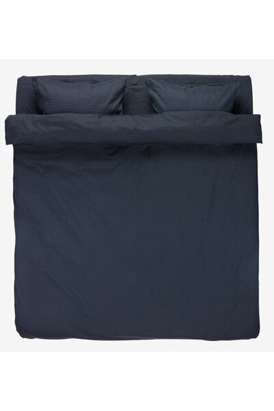 OEM NIRA satin bed linen + sheet 200x220 navy blue